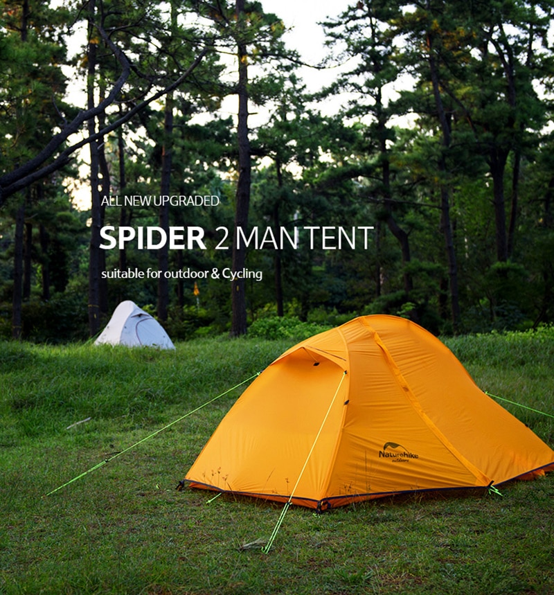 Cheap Goat Tents  Outdoor 2 People 20D Silicon Ultralight Riding Tents Double Layer Hiking Climbing Camping Tents Backpacking Cycling T Tents 